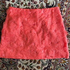JCREW Lace appliqué mini skirt